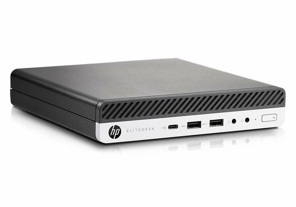 Настольный компьютер HP EliteDesk 800 G5 (8CC94833PZ) Desktop-mini, Intel Core i7-9700T, 16 ГБ RAM, 256 ГБ SSD, Intel UHD Graphics 630, Windows 11 Pro, черный/серебристый