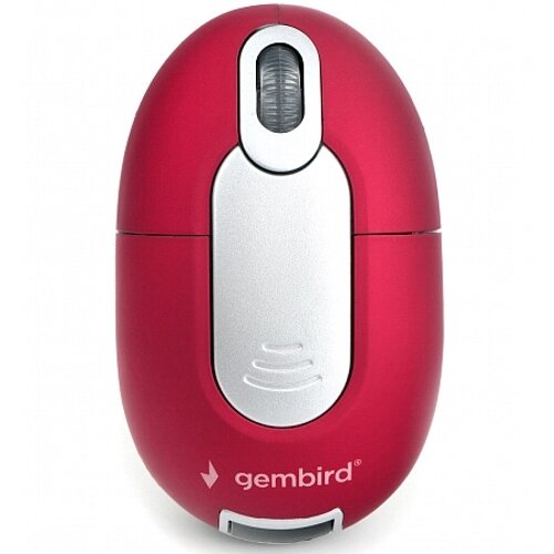 Мышь беспроводная Gembird MUSW-605, 2,4ГГц, 1200DPI, 3кн красная