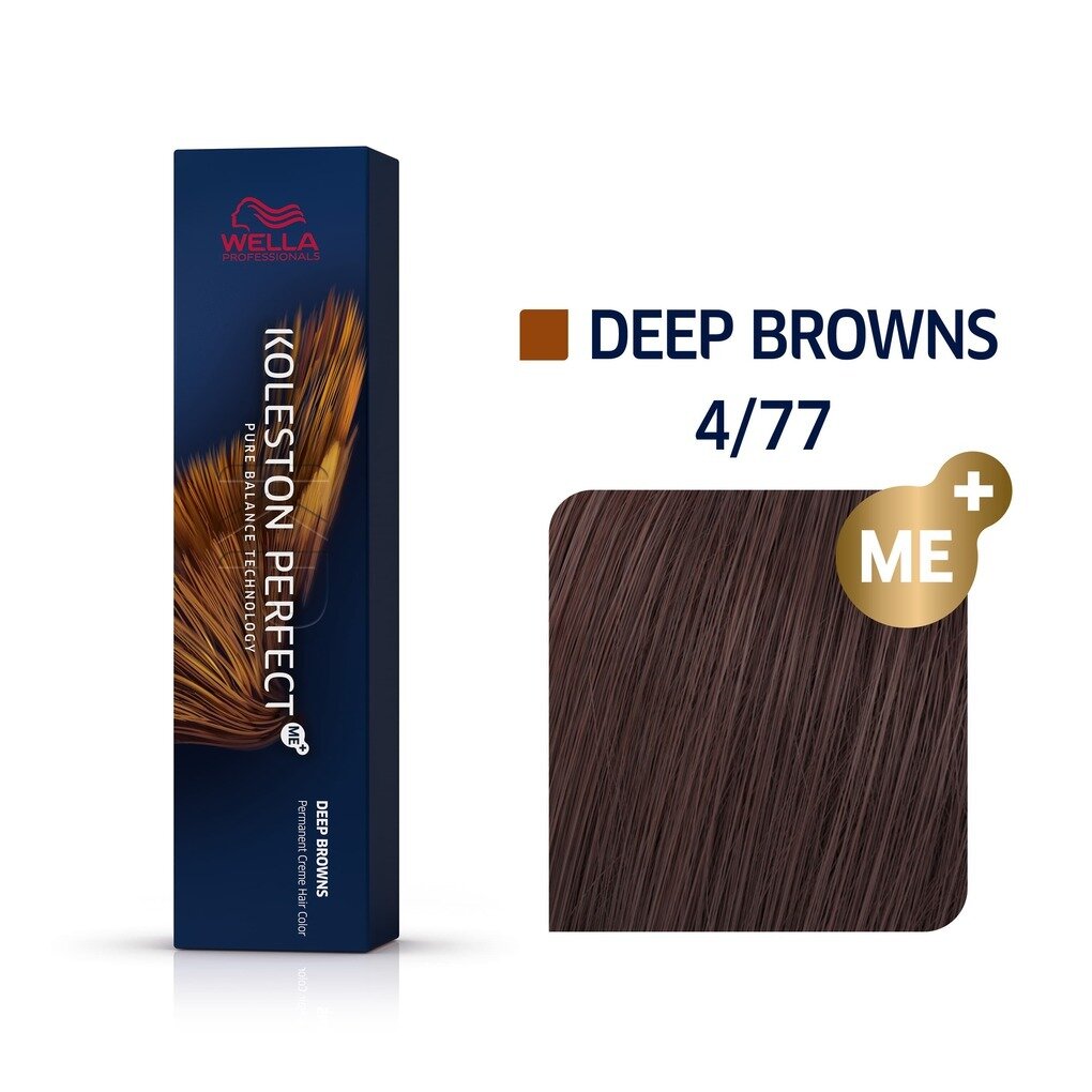 Wella Koleston Perfect ME+ крем-краска для волос 4/77 горячий шоколад 60мл