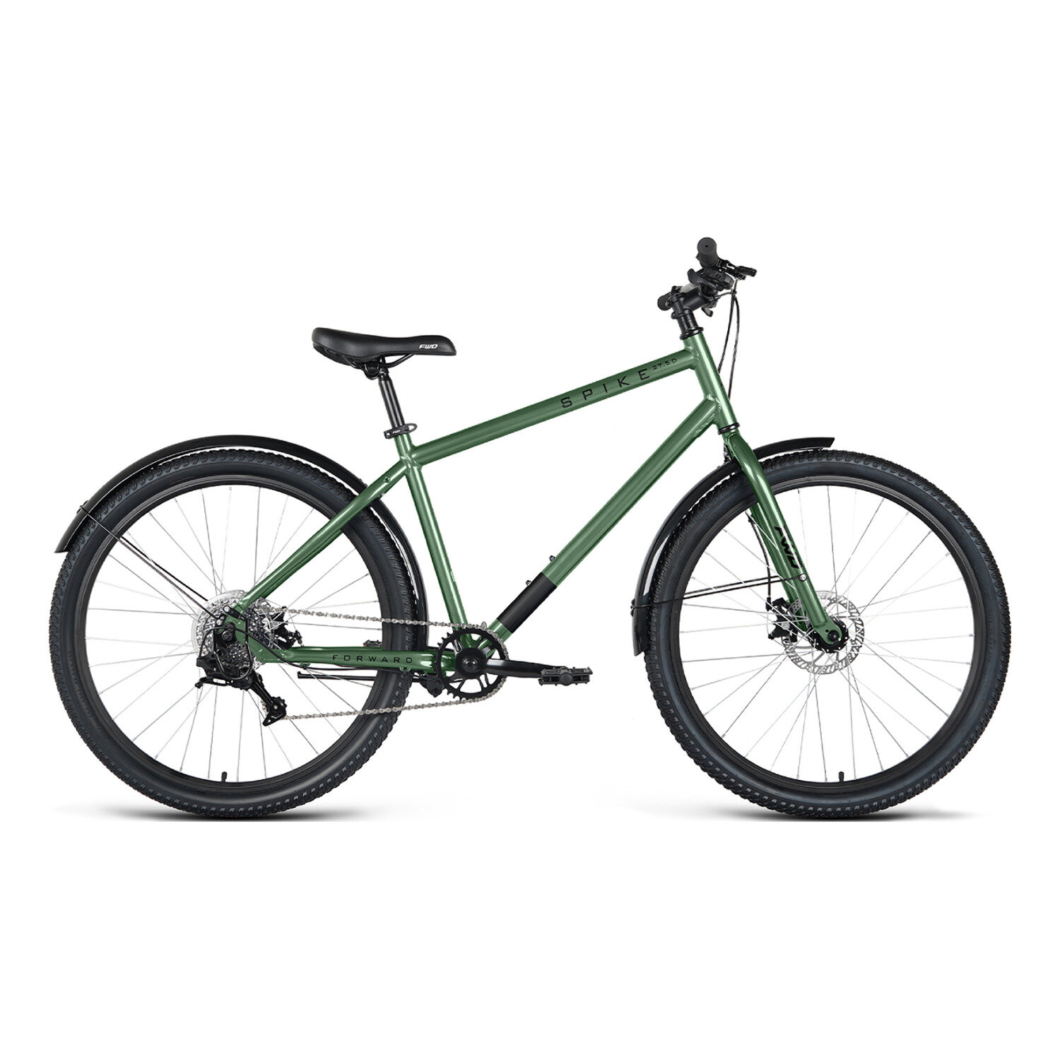 Велосипед Forward Spike 27,5 D (Зеленый/Черный 18) 2023