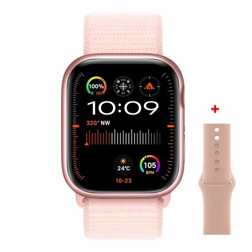 Умные часы HW69 Pro max розовые 249900₽