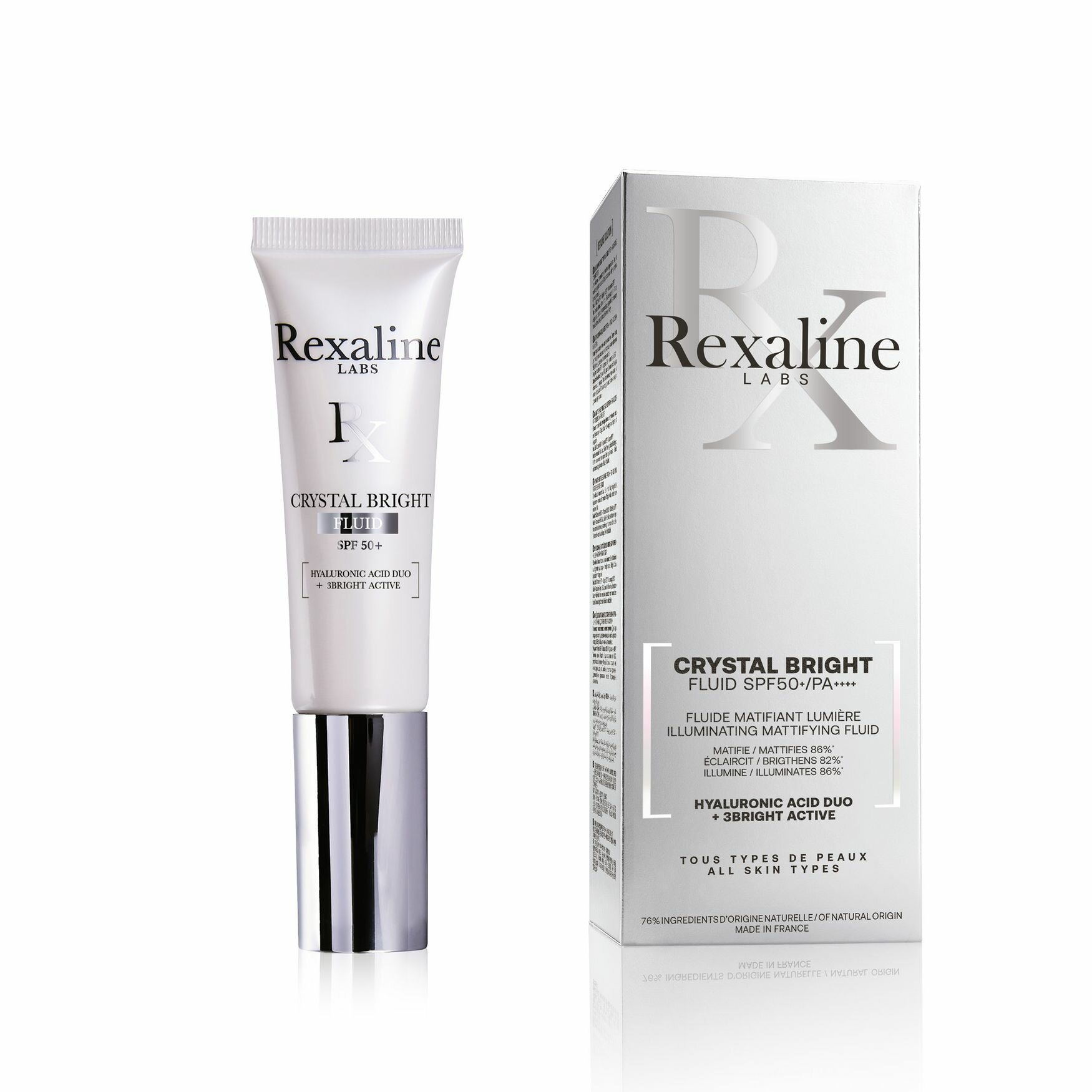 REXALINE Флюид для сияния кожи лица SPF 50+ / Crystal Bright 30 мл - фото №11