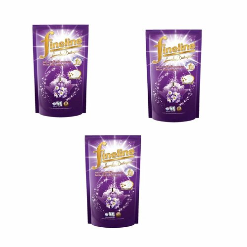 Гель для стирки концентрированный Fineline Deluxe Perfume Miracle Night фиолетовый 700 мл 3 шт 3407₽