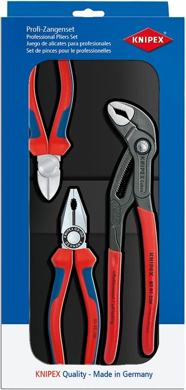 Набор ШГИ в ложементе KNIPEX Bestseller , 3 пр, KN-0302180/7002160/8701250 KN-002009V01