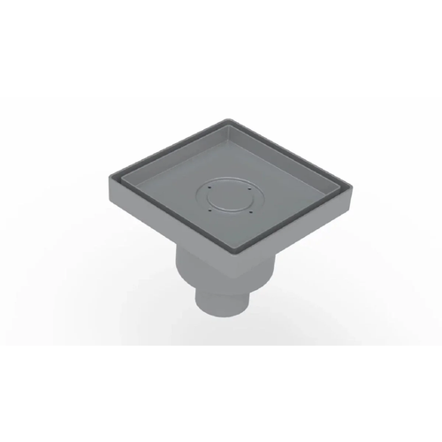 Душевой трап Berges Trend Keramik 093004 вертикальный 150 x 150 мм серый под плитку 966₽