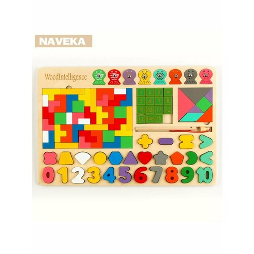 Развивающая игра 6 в 1 Рыбалкатангрампятнашкитетрисфиг 2022₽