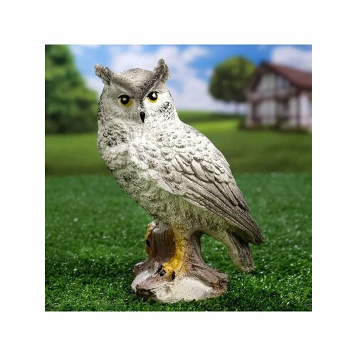 Садовая фигура Сова полярная 17х11х8см 947₽