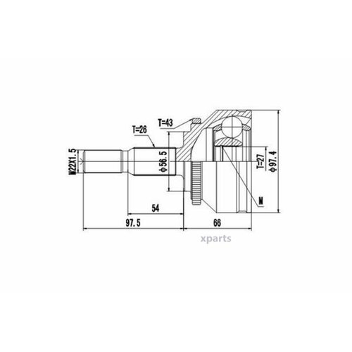 DYNAMATRIX-KOREA DCV862012 Комплект шруса перед 4160₽