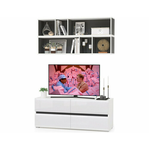 Гостиная Сидней Комплектация 3 цвет белый глянец 17850₽