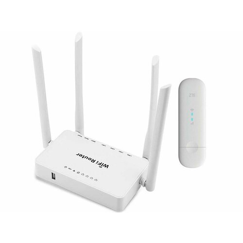 Роутер Wi-Fi ZBT WE-1626 + модем ZTE MF79U