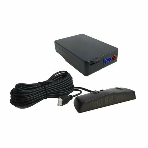 Парктроник, парктроник задний, датчик парковки, 4 датчика в комплекте, светодиодный индикатор, звуковые и визуальные сигналы