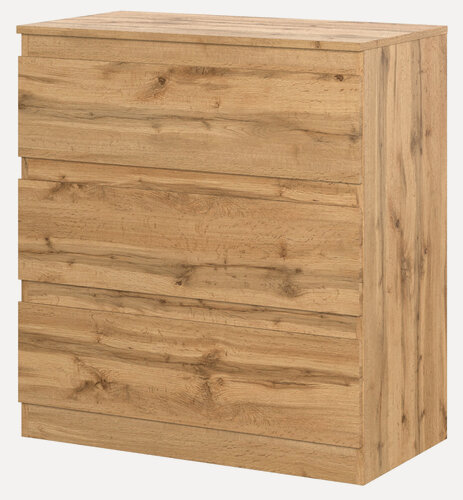 Изображение товара Штерн (STERN) комод Т-3, 78,2 х 85,7 х 43,3 см, 3 ящика, ЛДСП, Дуб Вотан