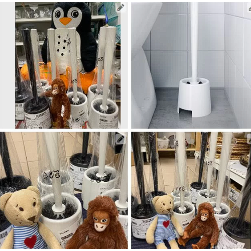 Ёршик икеа Больмен 36 см Белый Арт 20159522 549₽