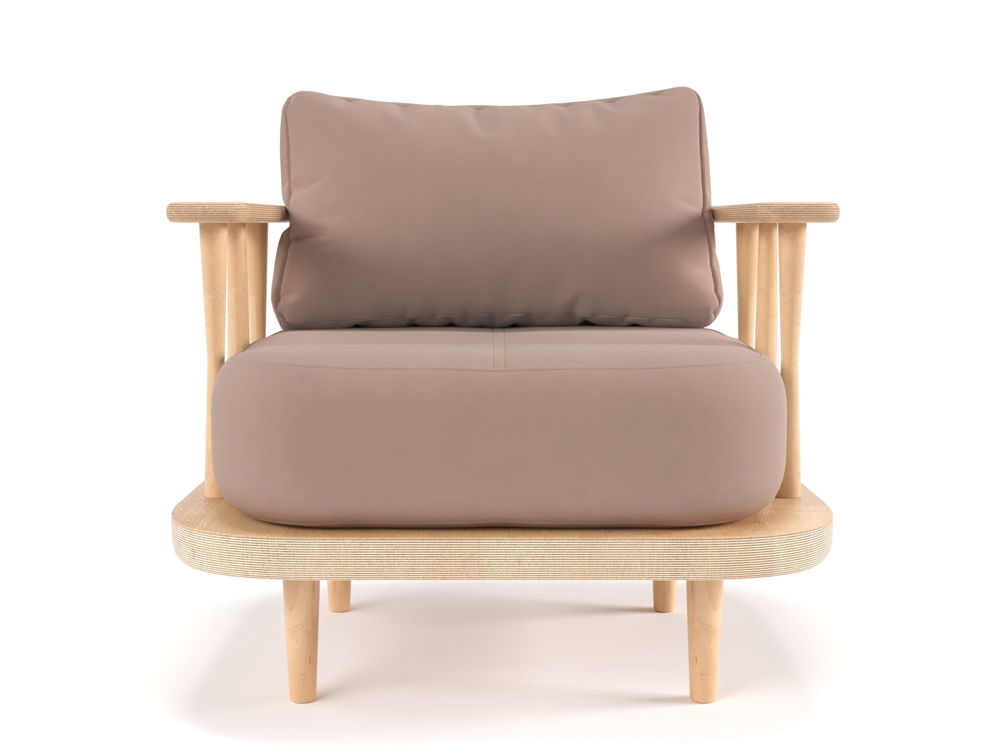 Кресло Soft Element Ламе, массив дерева, бежево-розовый, садовое на дачу, для кафе, в зону ожидания