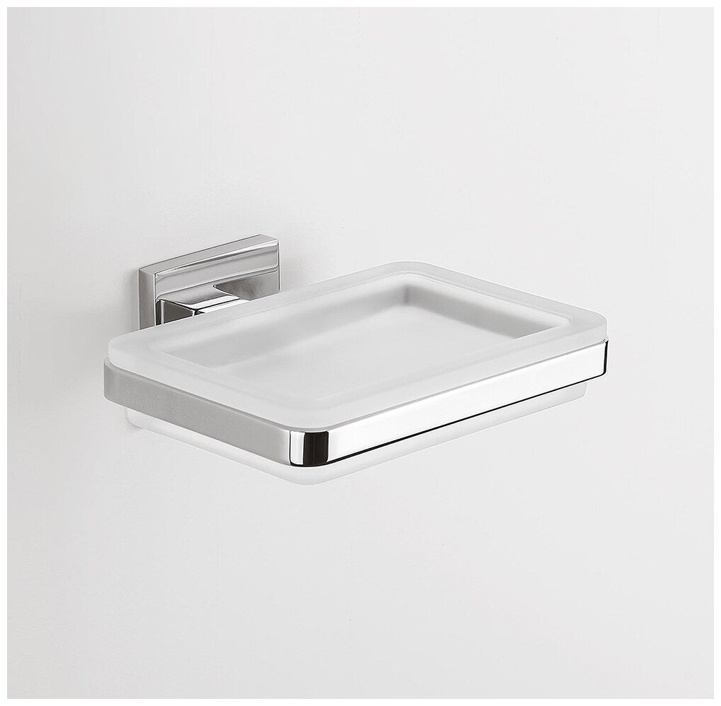 Colombo BasicQ B3701 Мыльница металл   стекло