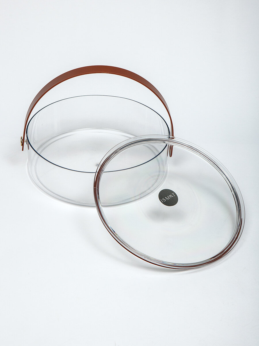 Контейнер для хранения с ручкой пластиковый с крышкой для фруктов конфет и снеков