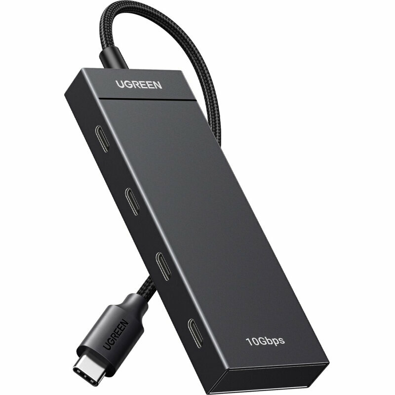 Разветвитель UGREEN CM806 (35584) USB-C to 4xUSB-C Хаб безPD черный, 2150242