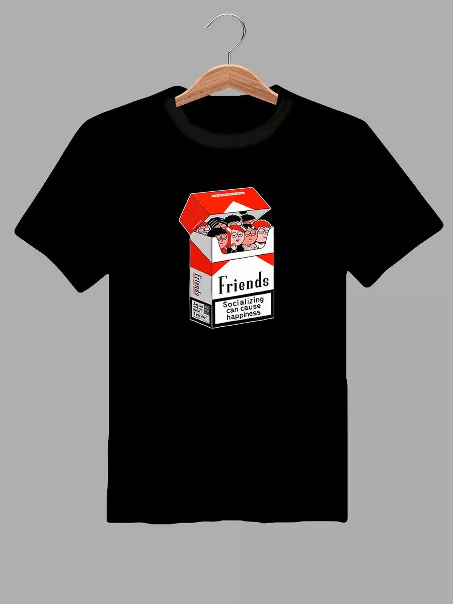 Футболка Friends, размер XXL, черный