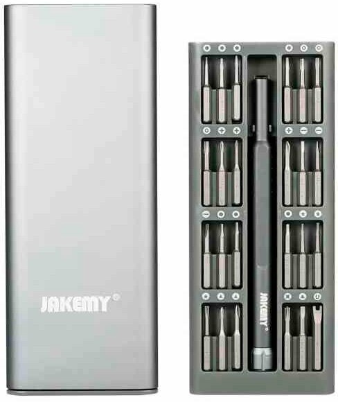 Отвертка с набором бит JAKEMY Screwdriver Toolkit S2 25 IN 1  JM 8168 