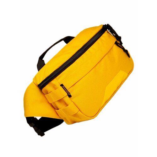 Сумка поясная RHOMBYS, фактура матовая, желтый