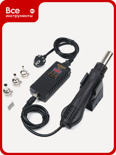 Изображение товара Паяльный фен ELEMENT 8975 (600W) 20953 с регулируемым диапазоном температуры и эргономичной рукояткой