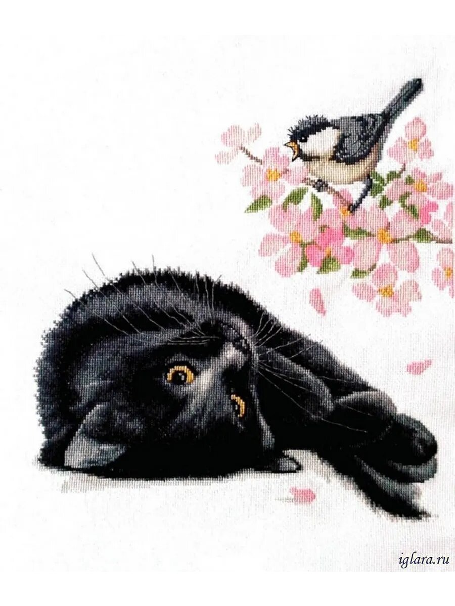 Набор для вышивания крестиком Кот, 38 на 39 см, 16 СТ