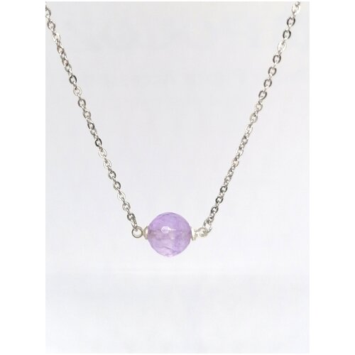 Кулон аметист лаванда цепочкой