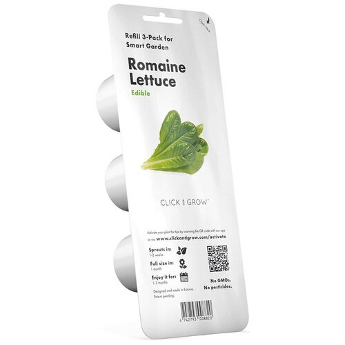 Набор картриджей для умного сада Click and Grow Refill 3-Pack Салат Ромейн (Romaine Lettuce) romaine lettuce 500g