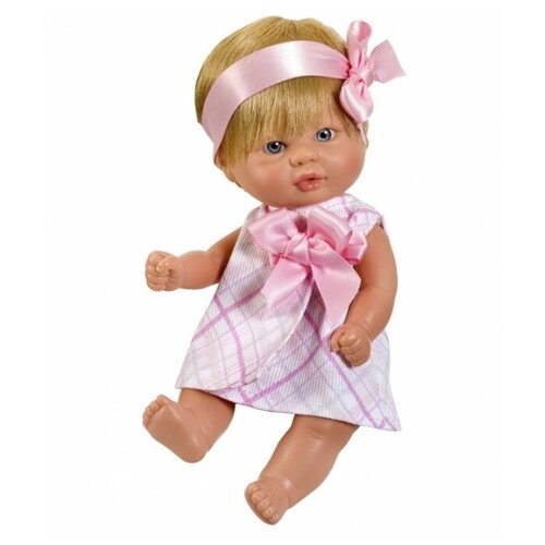 фото Asi asi кукла виниловая аси (asi) пупсик в легком розовом платье (20 см)