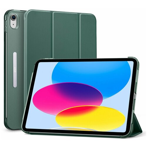 Чехол книжка ESR Ascend Trifold Case для iPad 10th Generation 2022 - Forest Green, зеленый