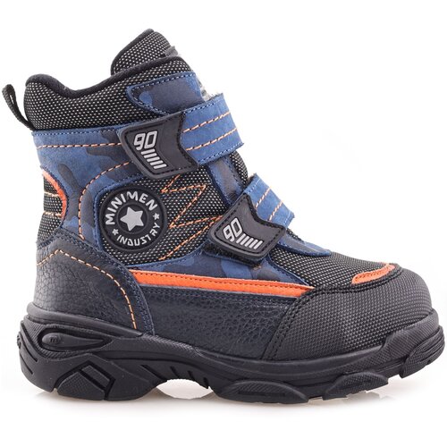 фото Ботинки minimen, размер 28, черный, синий