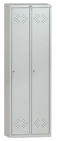 Шкаф металлический для одежды практик "LS-21", двухсекционный, 1830х575х500 мм, 29 кг - фотография № 6