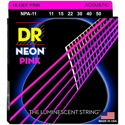 DR NPA-11 HI-DEF NEON Струны для акустической гитары