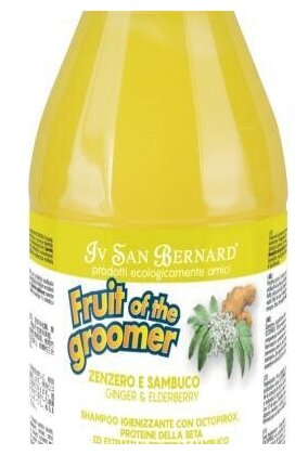 Шампунь Iv San Bernard Fruit of the Groomer Ginger&Elderbery для любого типа шерсти против раздражений и перхоти 500 мл - фотография № 10