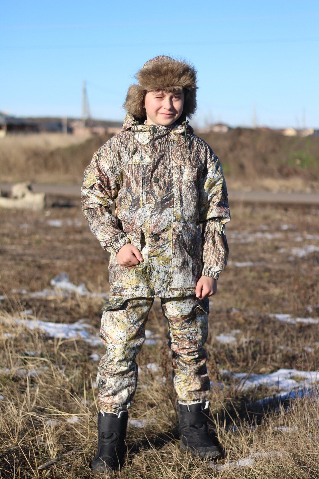 Детский демисезонный костюм для охоты, рыбалки и туризма "SoKol Горка 5", размер 28/30