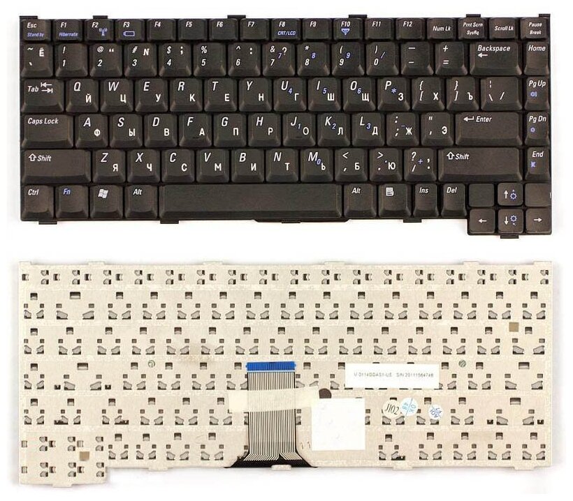 Клавиатура для ноутбука Dell Inspiron 2000 русская черная 2520₽