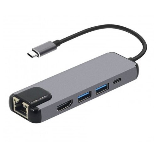 Хаб USB KS-is USB Type-C 5 в 1 KS-561 подставка хаб для ноутбука acefast e5 plus usb c 2 usb a hdmi rj45 2 usb c pd многофункциональная