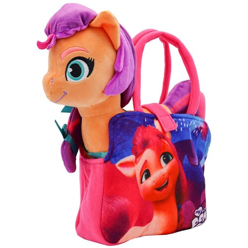 мягкая игрушка пони в сумочке иззи izzy my little pony 25 см Мягкая игрушка YuMe Пони Санни в сумочке My Little Pony, 25 см, оранжевый