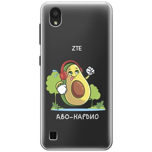 Силиконовый чехол с принтом Avo-Cardio для ZTE Blade A5 (2019) / ЗТЕ Блейд А5 2019 силиконовый чехол на zte blade a5 2019 зте блейд а5 2019 с 3d принтом avo love прозрачный