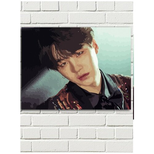 Картина по номерам Музыка BTS Suga Шуга - 6043 Г 30x40