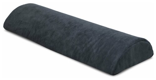 Полувалик массажный под поясницу или шею, подушка полувалик для массажа, темно-серый