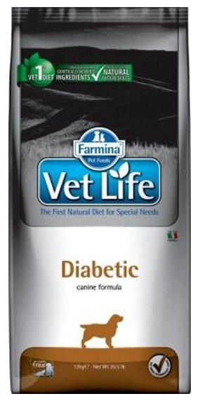 FARMINA VET LIFE CANIN DIABETIC для взрослых собак при сахарном диабете (12 кг) - фотография № 2