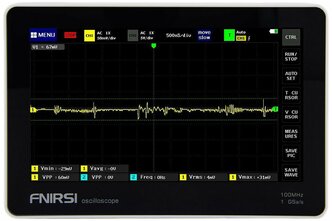 Цифровой планшетный осциллограф FNIRSI 1013D (2 канала, 100 МГц)