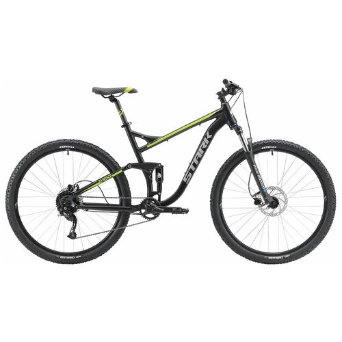фото Велосипед stark tactic fs 29.5 hd (2022) 22" черный/зеленый