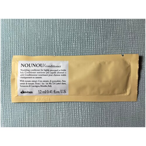 DAVINES - NOUNOU/conditioner - Питательный кондиционер для поврежденных и ломких волос, 12 мл