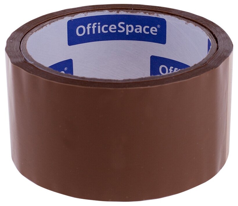 Клейкая лента упаковочная OfficeSpace, 48мм*40м, 38мкм, темная, ШК 205466