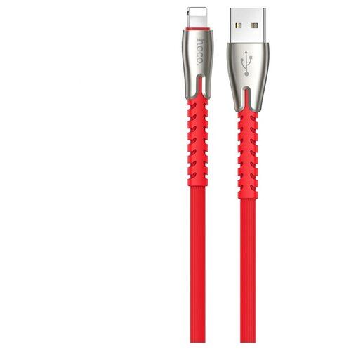 Кабель Hoco U58 USB - microUSB, 1,2 метра, красный кабель hoco u58 usb microusb 1 2 метра цвет красный