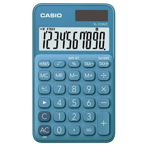 Калькулятор карманный Casio SL-310UC-BU-S-EC синий, 10-разрядный