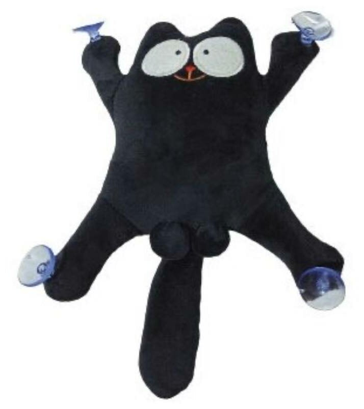 Мягкая Игрушка Кот Саймона на присосках 20 см - Черный