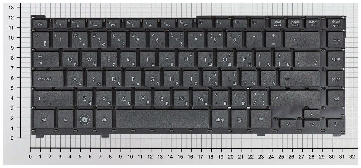 Клавиатура для ноутбука HP MP-08H93US-9301 черная без рамки